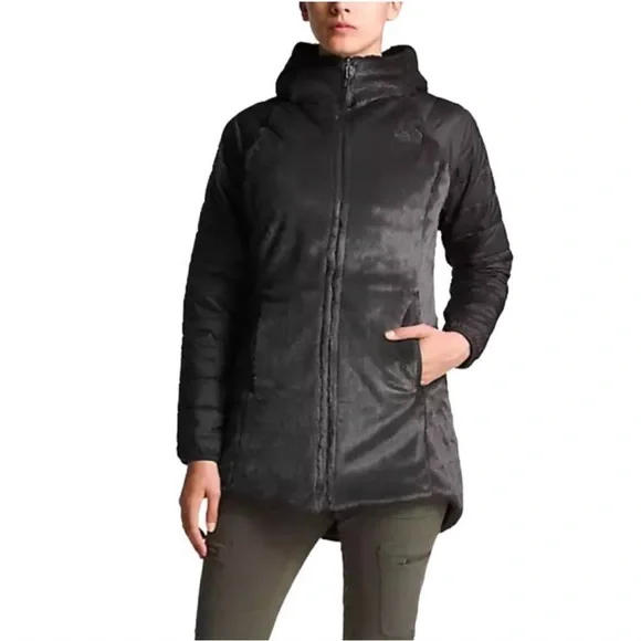 The North Face Mossbud Reversible Parka in Asphalt Grey - Picture 3 of 12